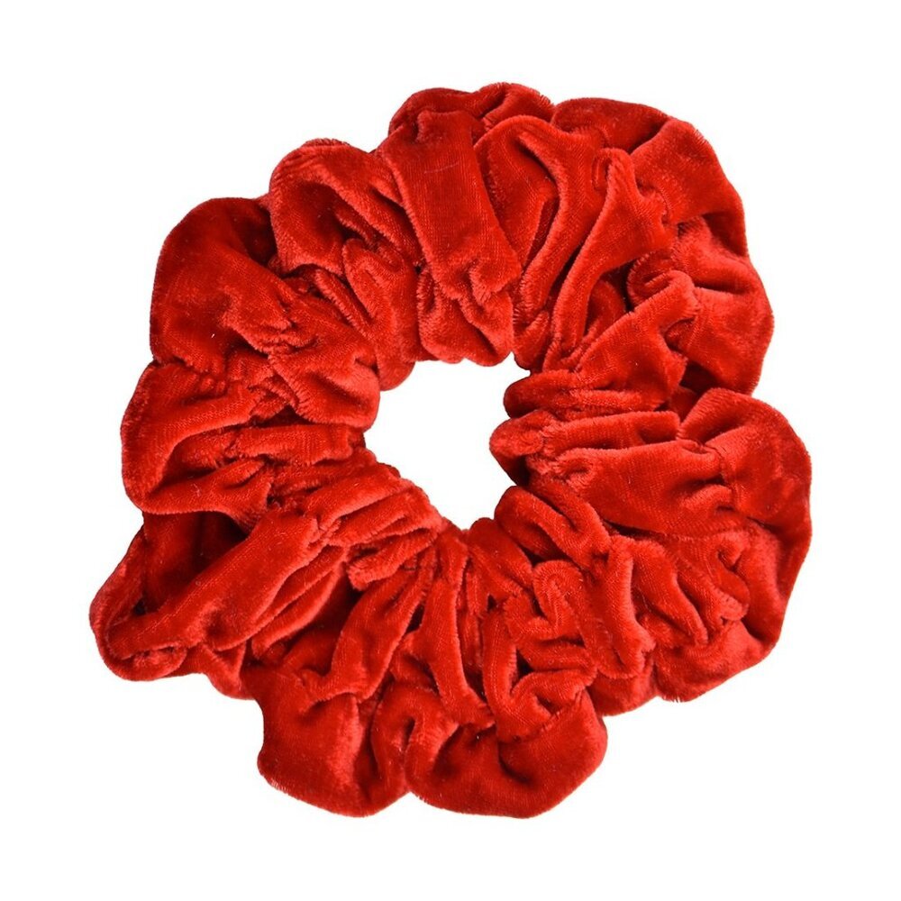Red Jumbo Velvet Scrunchie
